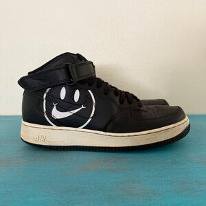 Nike Air Force 1 Mid "Have a Nice Day" Black White Size 10.5 (A02444-001) 2018